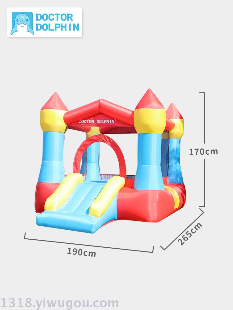 Children Bouncy Castle Trampoline A small inflatable Slide family Children playground Castle inflatable toy