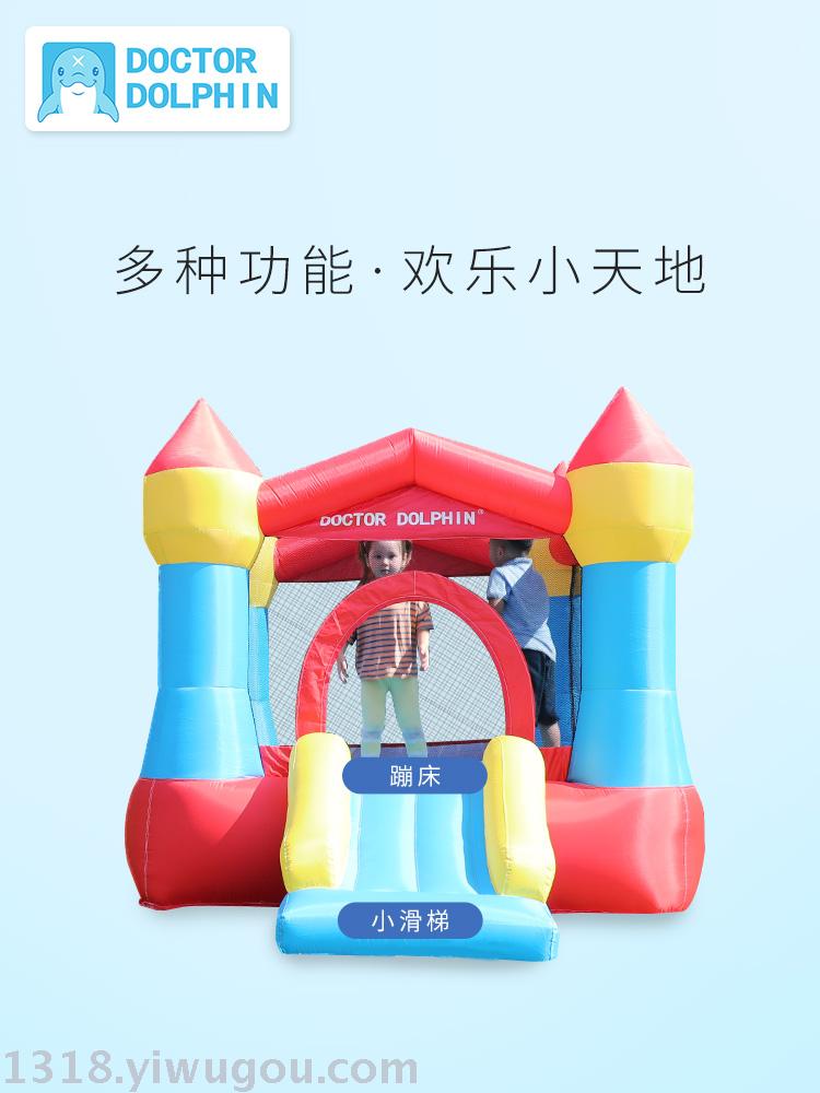Children Bouncy Castle Trampoline A small inflatable Slide family Children playground Castle inflatable toy
