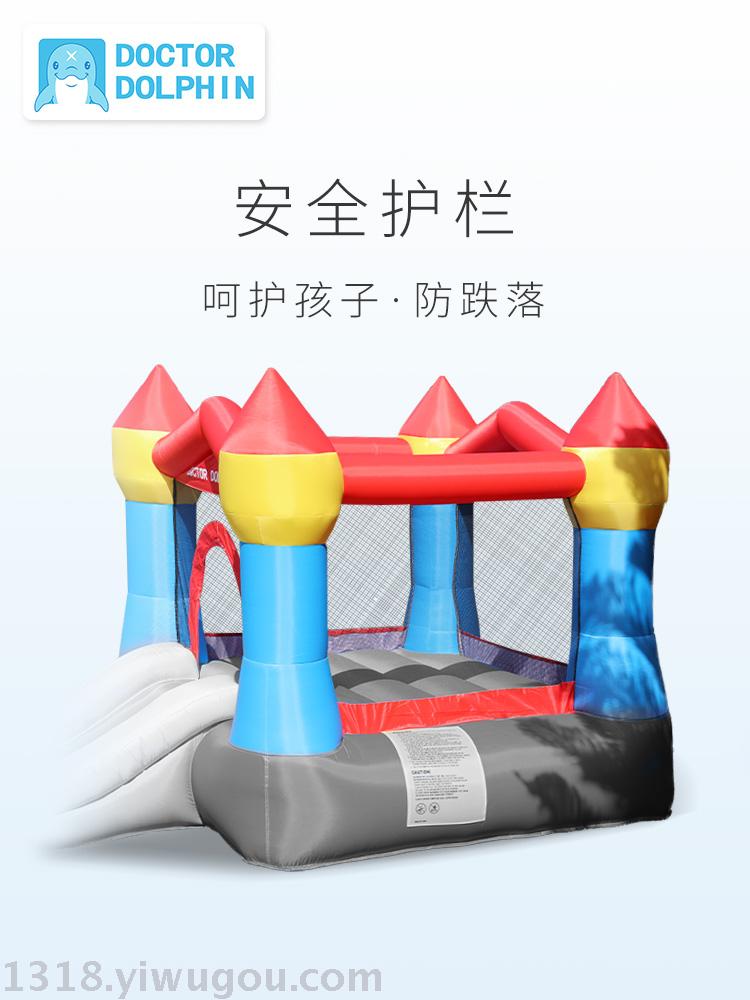 Children Bouncy Castle Trampoline A small inflatable Slide family Children playground Castle inflatable toy