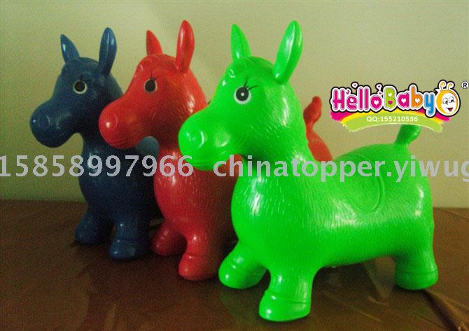 Jumping horse, inflatable PVC bouncy zebra, horse, deer