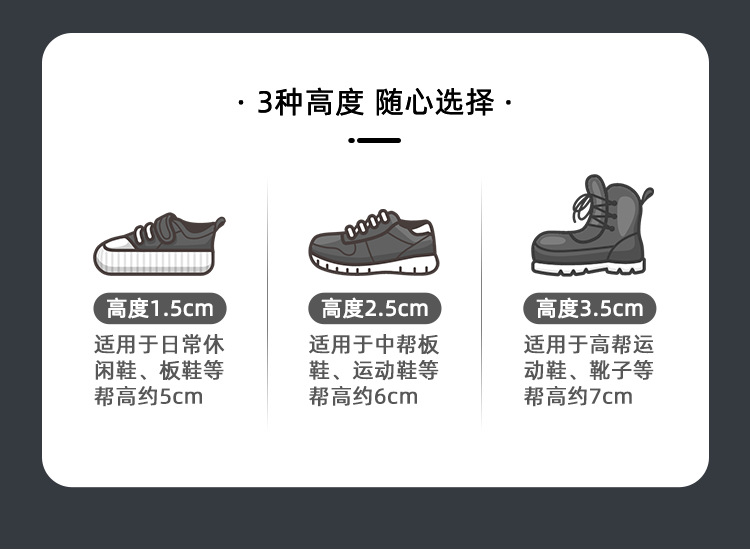 Height Increasing Men's and Women's High Elastic Popcorn 3/4 Cushion Sports Insole Technology Shock Absorption Comfortable Soft Bouncy Lightweight Material