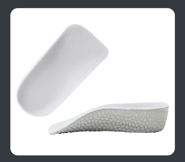 Height Increasing Men's and Women's High Elastic Popcorn 3/4 Cushion Sports Insole Technology Shock Absorption Comfortable Soft Bouncy Lightweight Material