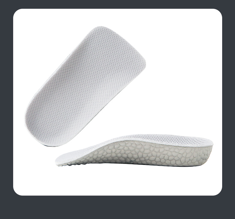 Height Increasing Men's and Women's High Elastic Popcorn 3/4 Cushion Sports Insole Technology Shock Absorption Comfortable Soft Bouncy Lightweight Material