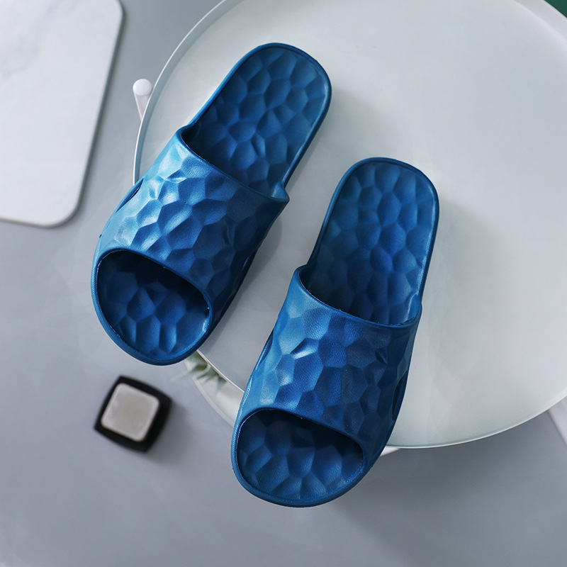 Water Cube Bouncy Bathroom Slippers Summer Soft Bottom Home Slippers Female Antibacterial Home Bath Couples Sandals