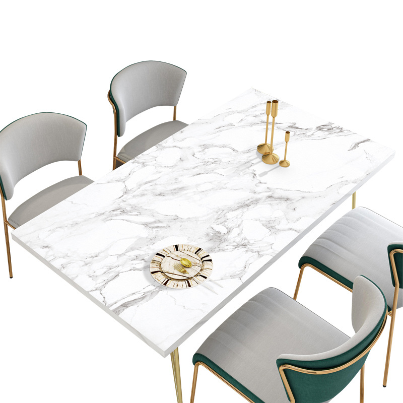 Bouncy Silicone Desk Mat Imitation Nordic Marbling Tablecloth Waterproof Oil-Proof Disposable Dining Table Cushion PVC Anti-Scald Tea Table Cloth