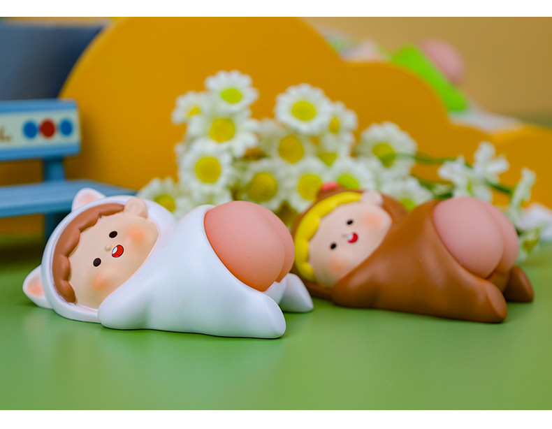 Bouncy Fart Jun Desktop Decoration Office Decompression Toy Good Pinch Soft Pop Butt Doll Cute Cartoon Gift