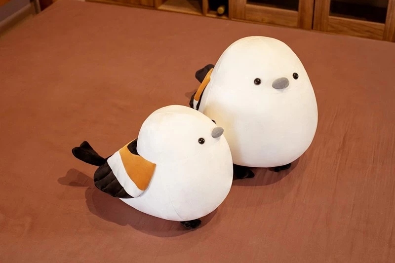 Bouncy Soft and round Rolling Titmouse Doll Plush Toy Bird Doll Sleeping Ragdoll Children&#039;s Gift Female