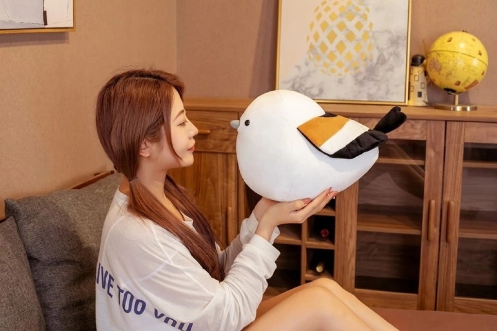 Bouncy Soft and round Rolling Titmouse Doll Plush Toy Bird Doll Sleeping Ragdoll Children's Gift Female Bouncy Soft and round Rolling Titmouse Doll Plush Toy Bird Doll Sleeping Ragdoll Children's Gift Female