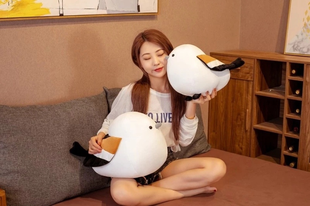 Bouncy Soft and round Rolling Titmouse Doll Plush Toy Bird Doll Sleeping Ragdoll Children's Gift Female Bouncy Soft and round Rolling Titmouse Doll Plush Toy Bird Doll Sleeping Ragdoll Children's Gift Female
