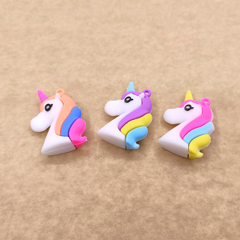 DIY Color Bouncy Unicorn Pony Decorative Headdress Accessories Accessories Keychain Pendant Unicorn Factory Wholesale