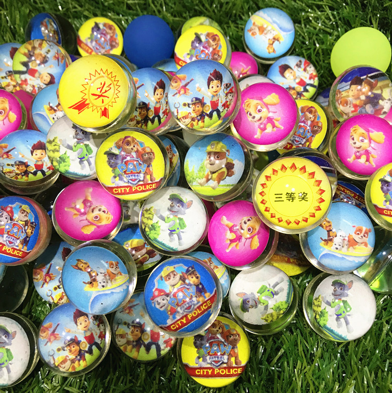 Bouncy Ball Factory Wholesale Pinball Machine Mixed Elastic Ball 32 No. Capsule Ball Elastic Ball Free Shipping