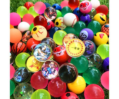Bouncy Ball Factory Wholesale Pinball Machine Mixed Elastic Ball 32 No. Capsule Ball Elastic Ball Free Shipping