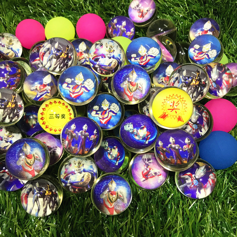 Bouncy Ball Factory Wholesale Pinball Machine Mixed Elastic Ball 32 No. Capsule Ball Elastic Ball Free Shipping