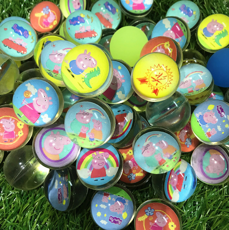 Bouncy Ball Factory Wholesale Pinball Machine Mixed Elastic Ball 32 No. Capsule Ball Elastic Ball Free Shipping