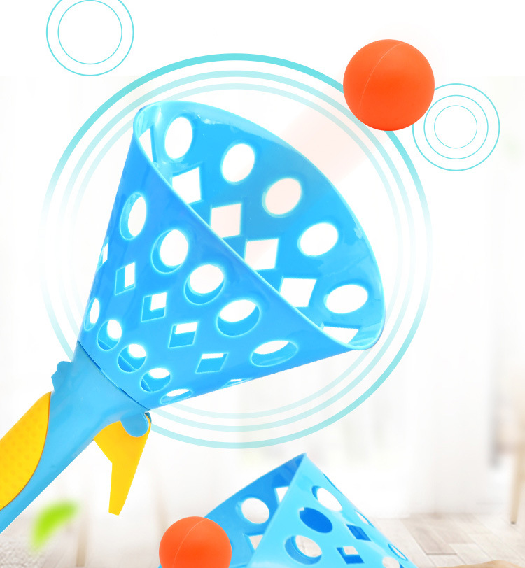 Cross-Border Children Throw Receive the Ball Double Catapult Ball Parent-Child Interaction Large Catapult Pair Receive the Ball Bouncy Ball Sports Toys