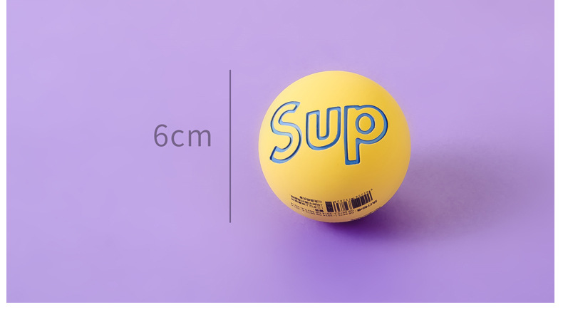 Cartoon Elastic Ball Sup Non-Slip Crack High Elasticity Children Student Fun Play Bouncy Ball Color Box Fun Small Basketball