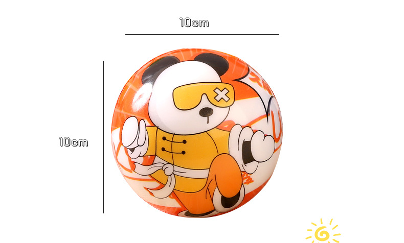 Large Size 10cm Elastic Ball Children Student Slap Small Basketball Cartoon Print Bouncing Ball Children Pu Bouncy Ball