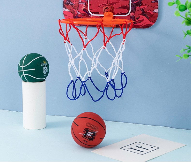 Toy Small Basketball Trainer Set Children Student Shooting Training Elastic Ball Small Toy Bouncy Ball