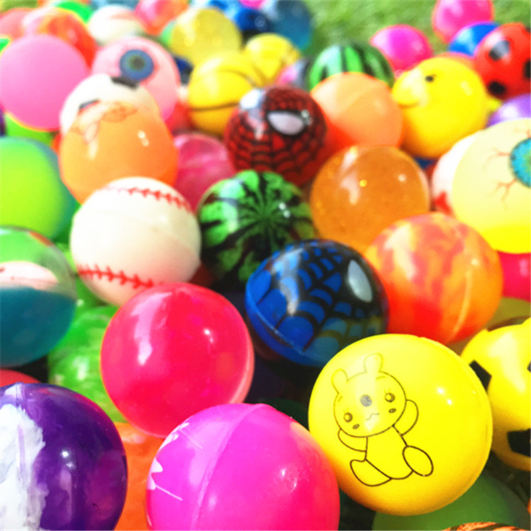 No. 27 Mixed Rubber Bouncy Ball Colorful Fun Park Haidilao Floating Toys 25mm Children Bouncing Ball Wholesale