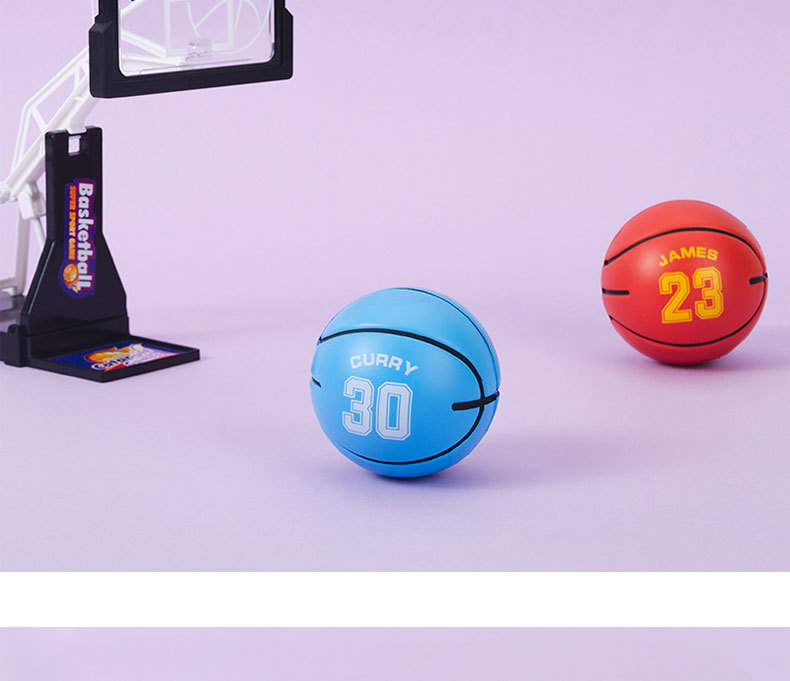 Solid Small Basketball Cartoon Pu Bouncing Ball High Elasticity Good Grip Children Student Toys Small Ball Bouncy Ball