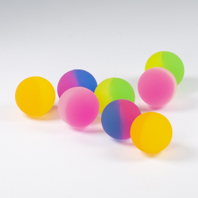 No. 32 Elastic Ball 100 Yiwu Stall Children Toy Ball Solid Bouncy Ball One Yuan Gashapon Machine Bouncing Ball