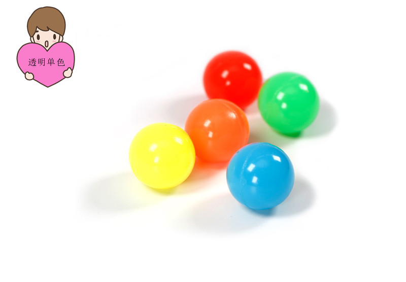 No. 32 Elastic Ball 100 Yiwu Stall Children Toy Ball Solid Bouncy Ball One Yuan Gashapon Machine Bouncing Ball