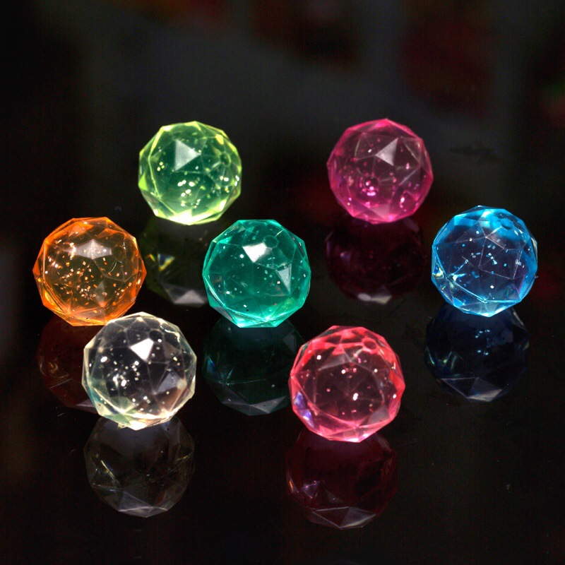 No. 32 Elastic Ball 100 Yiwu Stall Children Toy Ball Solid Bouncy Ball One Yuan Gashapon Machine Bouncing Ball