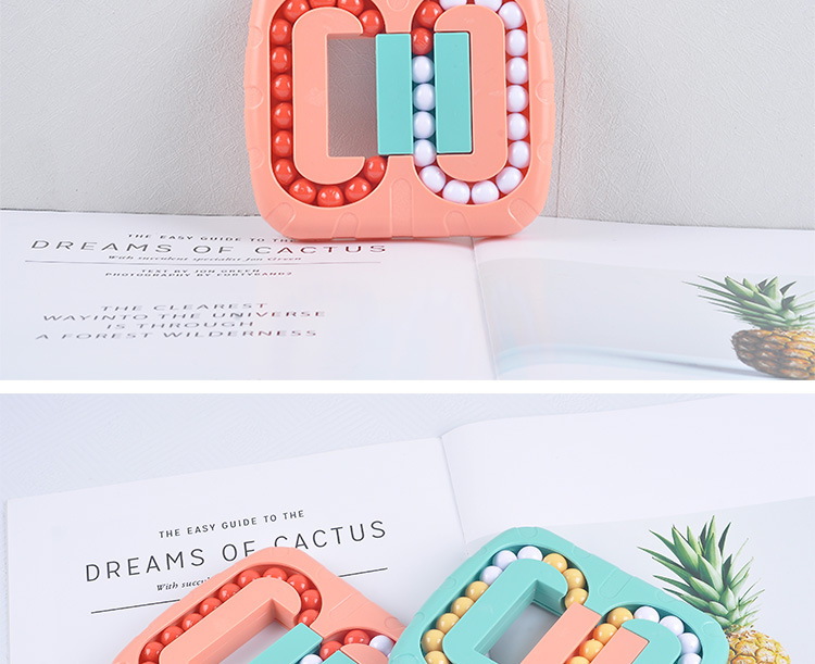 New Children's Kindergarten Magic Group Small Magic Bean Toy Rotating Plane Ball Gyro Fun Cube Magic Bean Cross-Border