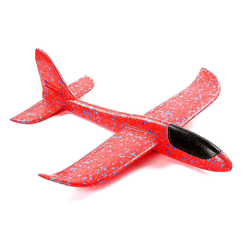 Factory Wholesale Toy Model Bubble Plane 48cm Hand Throw Plane Model Airplane Children Glider Luminous Toys