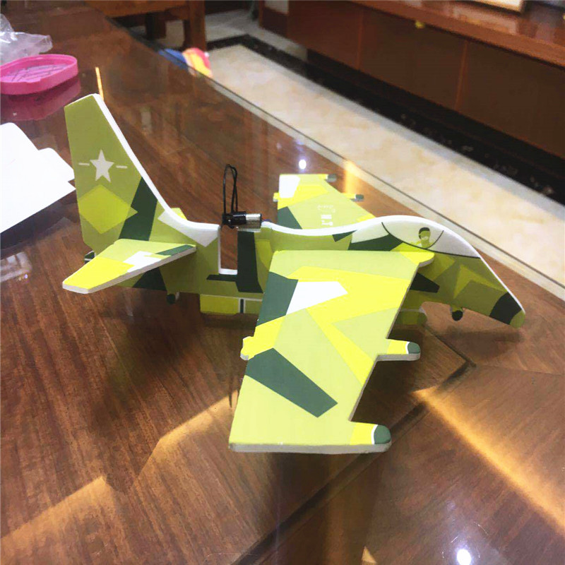 Factory Wholesale Toy Model Bubble Plane 48cm Hand Throw Plane Model Airplane Children Glider Luminous Toys