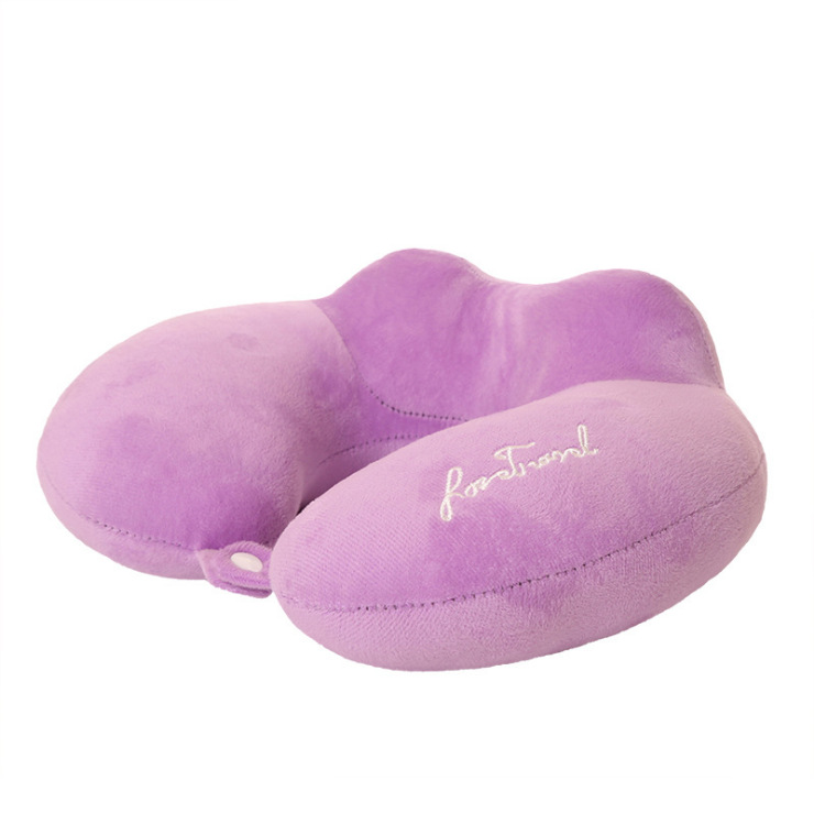 New Creative Memory Foam Neck Pillow Plush Toy Gift Customization plus Logo Office U-Shaped Pillow Plane Travel Pillow