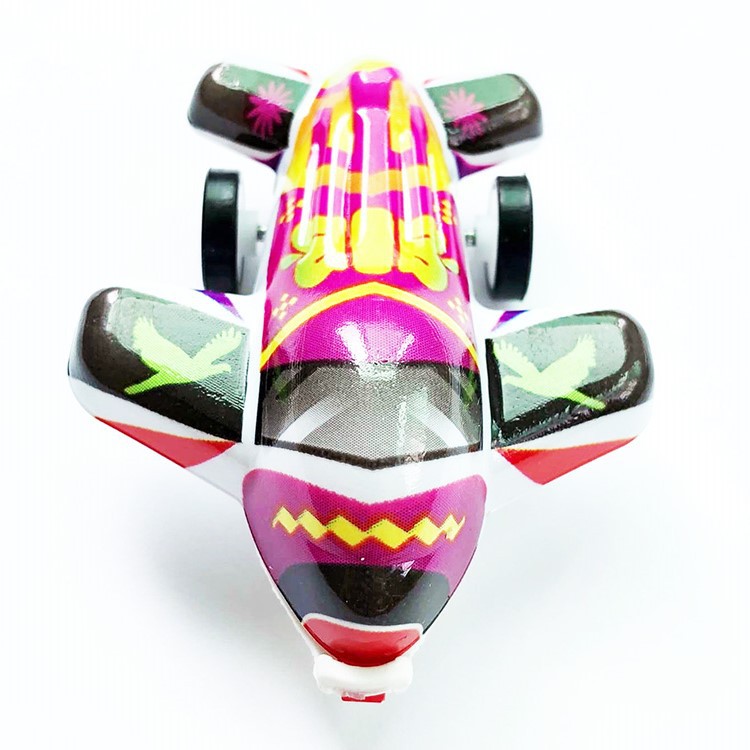 Children's Cartoon Mini Warrior Small Plane Children's Simulation Warrior Fighter Model Toy Stall Hot Sale