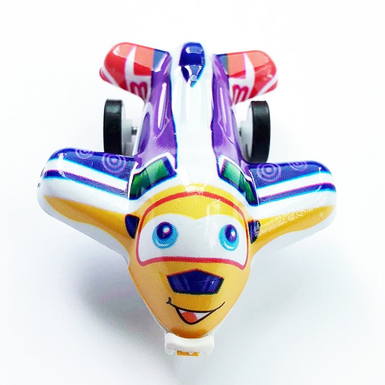 Children's Cartoon Mini Warrior Small Plane Children's Simulation Warrior Fighter Model Toy Stall Hot Sale