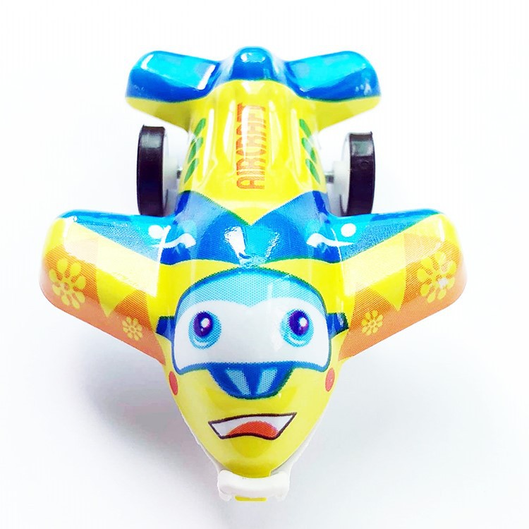 Children's Cartoon Mini Warrior Small Plane Children's Simulation Warrior Fighter Model Toy Stall Hot Sale
