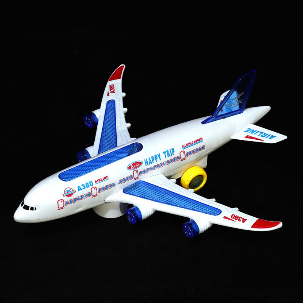Airbus A380 Light-Emitting Electric Universal Plane Children's Toy Aircraft Model Assembled Toy Wholesale Airbus A380 Light-Emitting Electric Universal Plane Children's Toy Aircraft Model Assembled Toy Wholesale