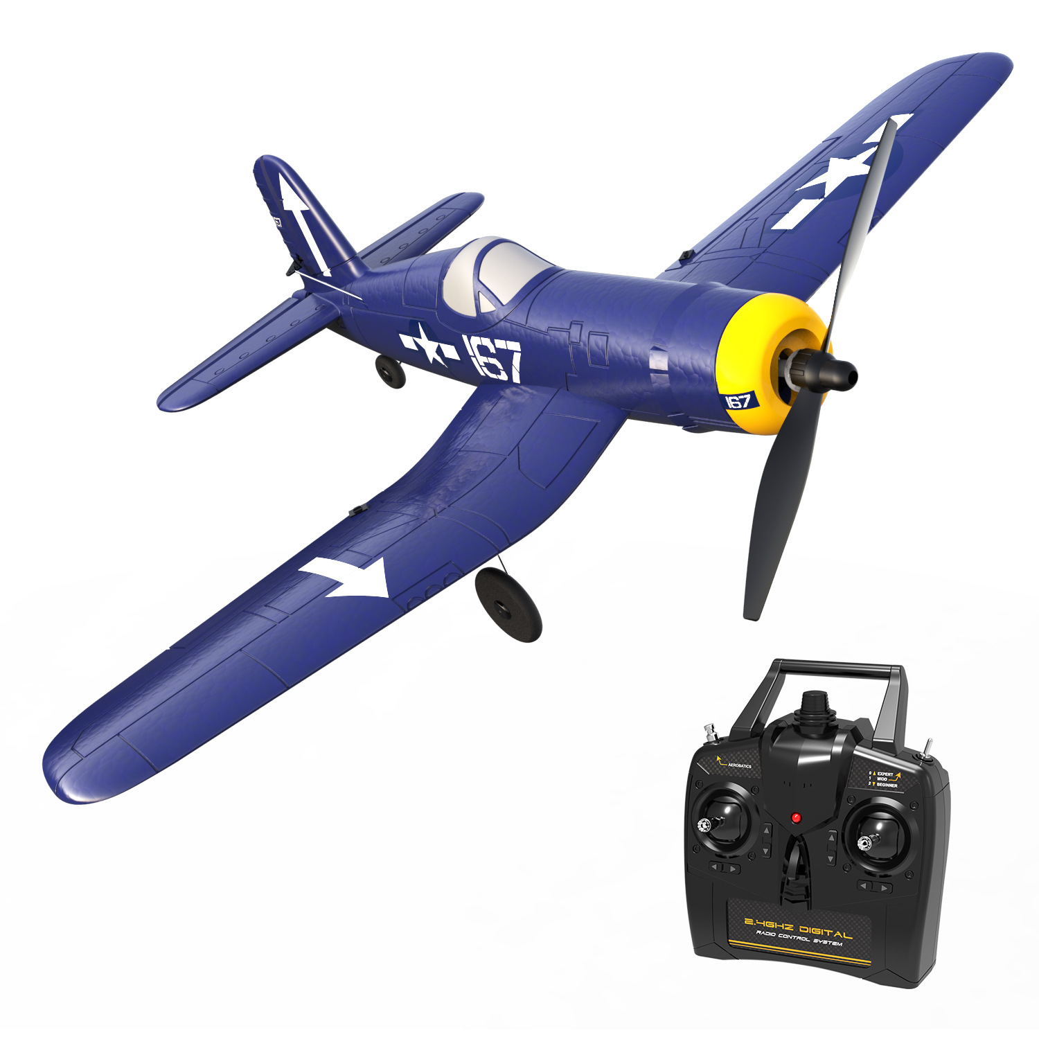 Volantexrc Electric Toy Aircraft Flight Control Four-Channel Remote Control Aircraft Stunt Model Aircraft Remote Control Bubble Plane