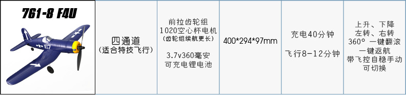 Volantexrc Electric Toy Aircraft Flight Control Four-Channel Remote Control Aircraft Stunt Model Aircraft Remote Control Bubble Plane
