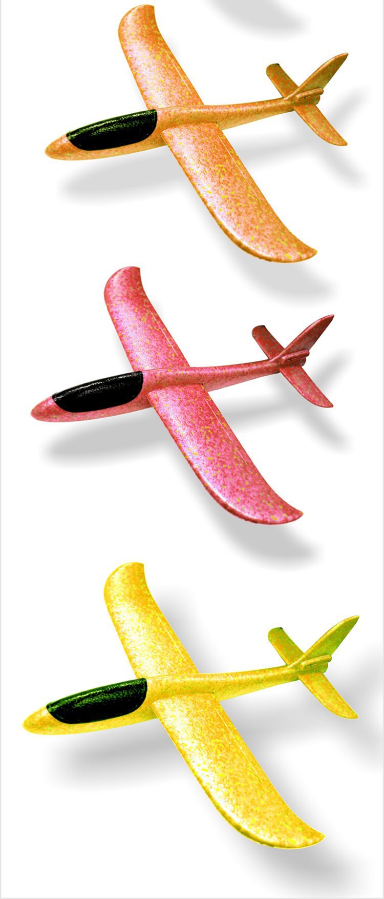 48cm Upgraded Ultra-Light Hand Throwing Model Aircraft Bubble Plane Children Throwing Glider Outdoor Parent-Child Toy Model
