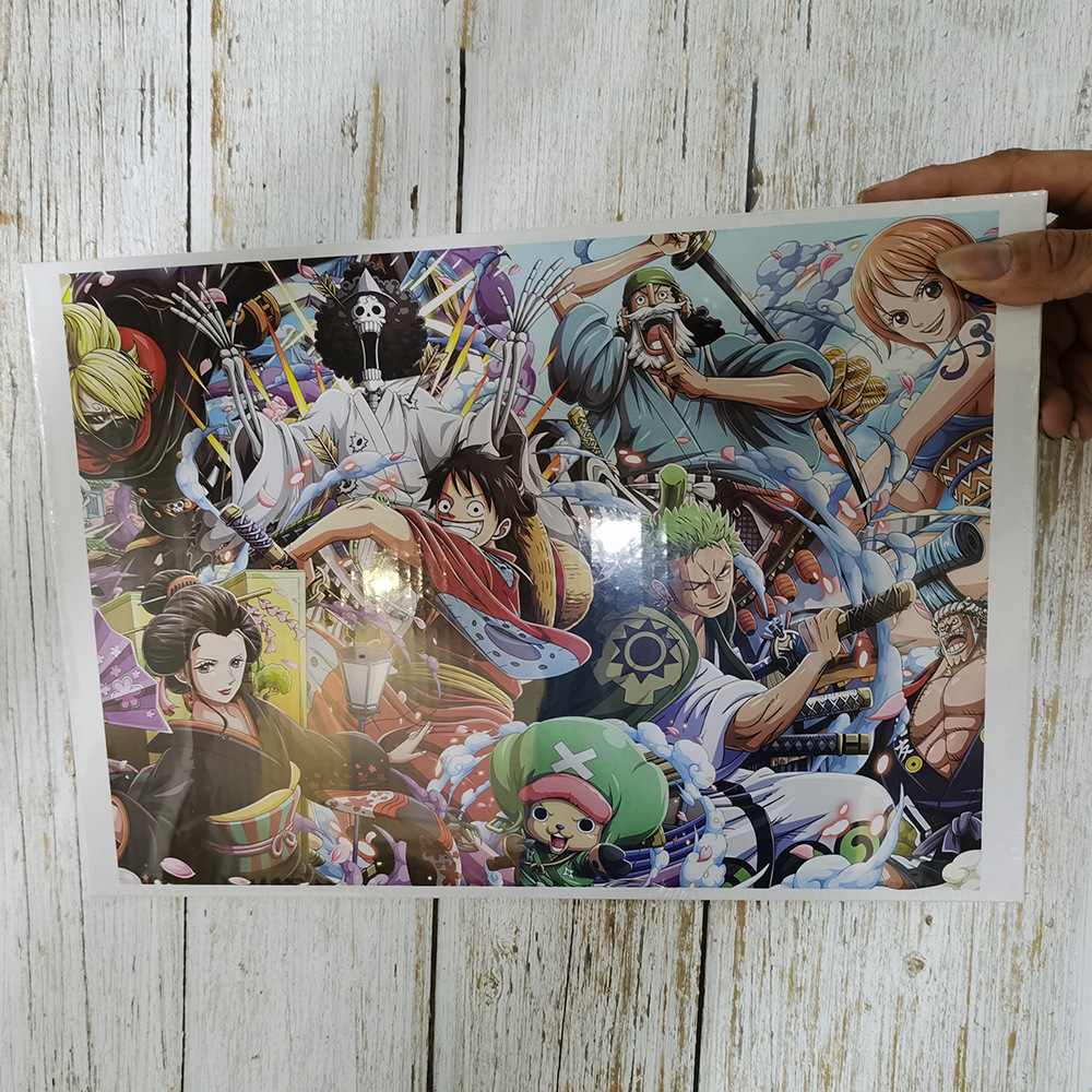 Plane Puzzle 1000 Pieces Adult One Piece Anime Pressure Reduction Toy Gift Children Cartoon Pattern Paper Puzzle