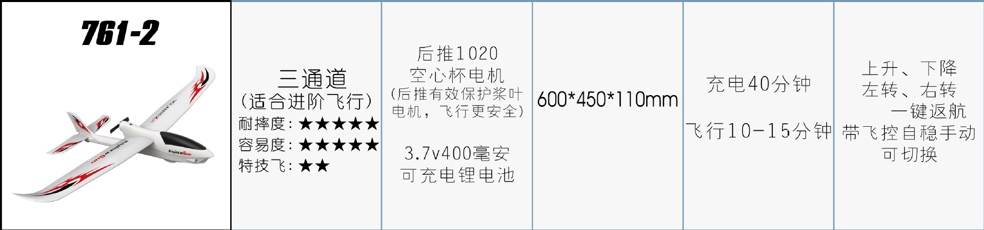 Cross-Border Volantexrc Remote Control Aircraft Electric Toy Aircraft Four-Channel Stunt Model Aircraft Remote Control Bubble Plane