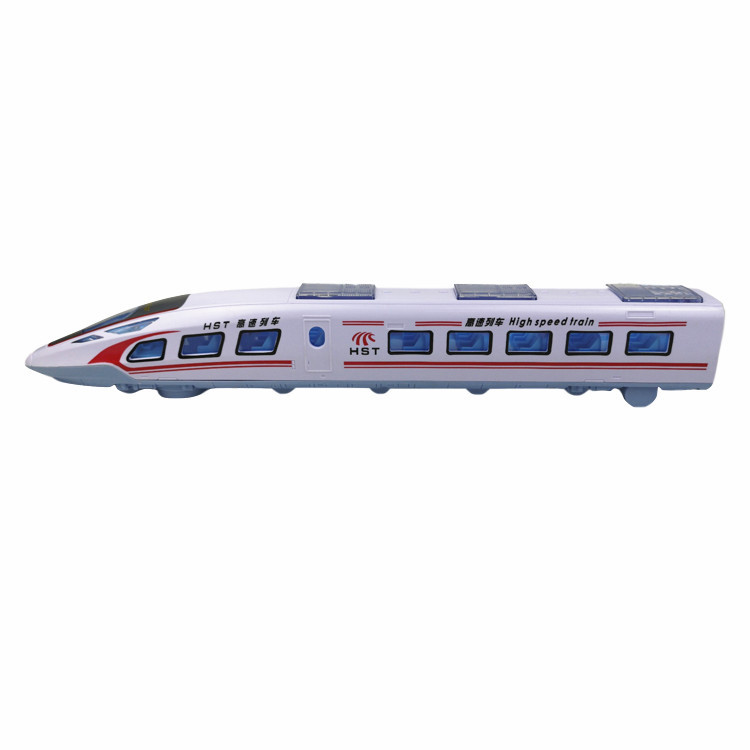 Children's Electric Universal Wheel CRH Harmony Locomotive Toy Light Music Simulation High-Speed Rail Motorcoach Train Model