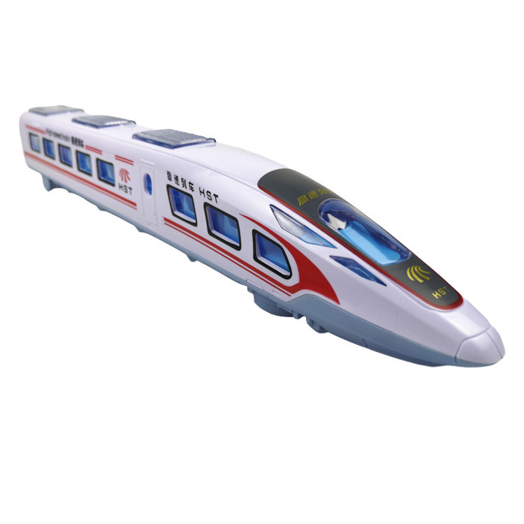 Children's Electric Universal Wheel CRH Harmony Locomotive Toy Light Music Simulation High-Speed Rail Motorcoach Train Model
