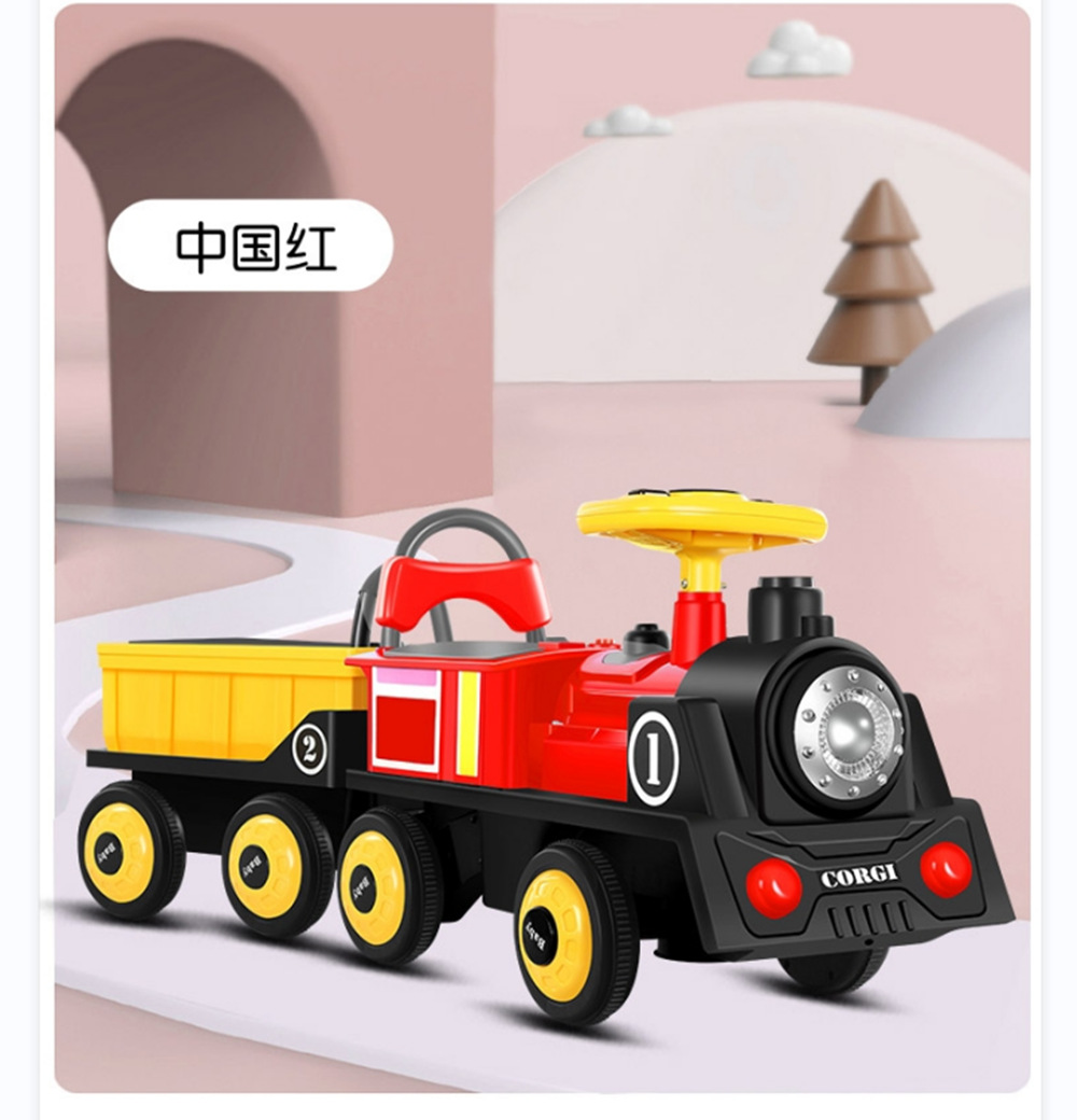 Children&#039;s Electric Quadricycle Small Train Can Sit Baby&#039;s Toy Car Remote Control Car Dual Drive with Music