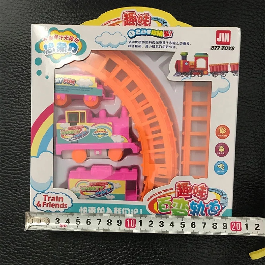 877 Toy Track Children boy Gift Toy racing booth wholesale little train Electric puzzle DIY Track