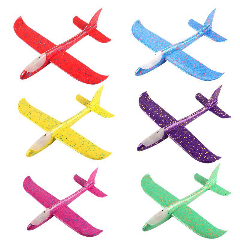 Stall Supply Hand Throw Plane Large Camouflage Foam Swing Model Aircraft Glider Gift Small Gift Children&#039;s Toy