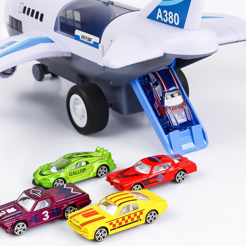 Children's Toy Early Education Story Sample Set Storage Sliding Passenger Plane Fire Police Car Engineering Car Scene Game Children's Toy Early Education Story Sample Set Storage Sliding Passenger Plane Fire Police Car Engineering Car Scene Game