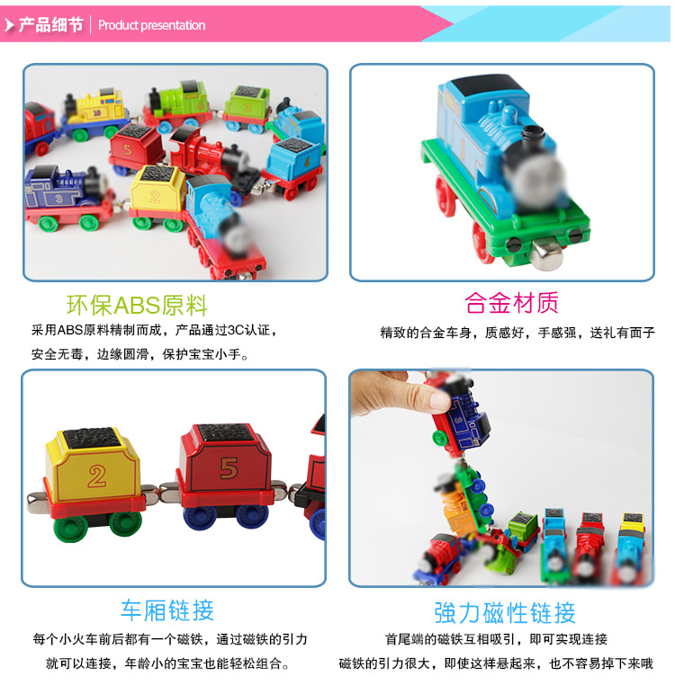 Thomas Alloy Train Toy Power Control Car Birthday Gift for Boy Set Children&#039;s Toy Cross-Border
