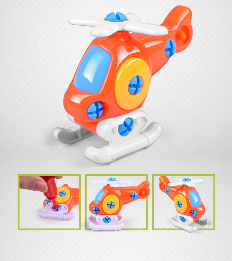 Children's Educational Disassembly Aircraft Disassembly Small Train Toy Wholesale Cartoon Assembled Car Small Toy Stall Children's Educational Disassembly Aircraft Disassembly Small Train Toy Wholesale Cartoon Assembled Car Small Toy Stall