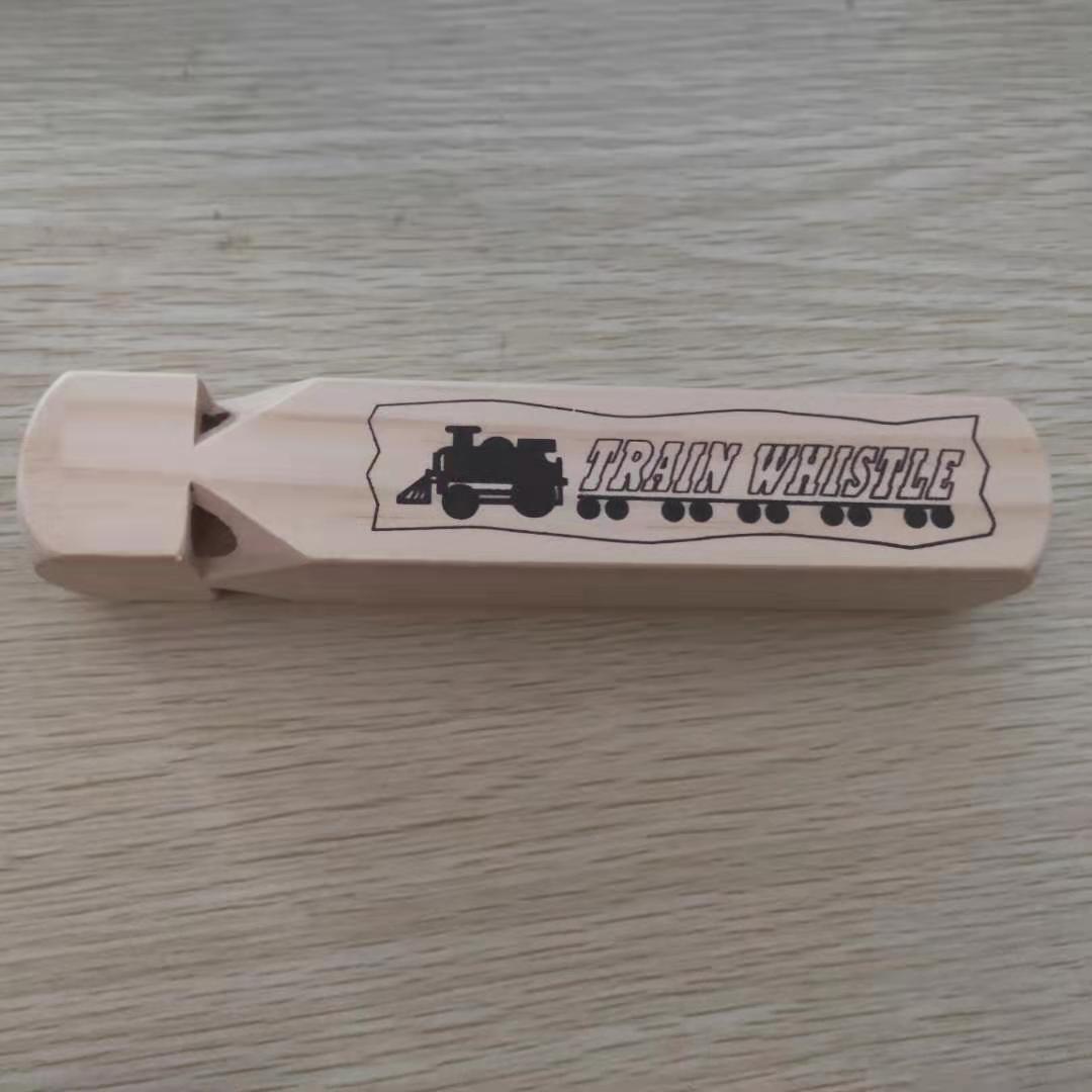 Qiaogaopeng Oversized Solid Wood Train Whistle Whining Wooden Whistle Children&#039;s Educational Wooden Stall Toy