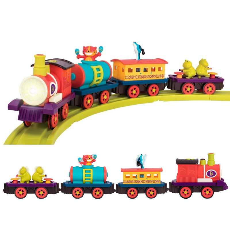 B. B. Toys Happy Band Special Train Children&#039;s Electric Track Train Toy Sound and Light Car